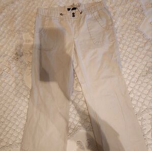 Womens Linen wide leg pants size 31 x 32